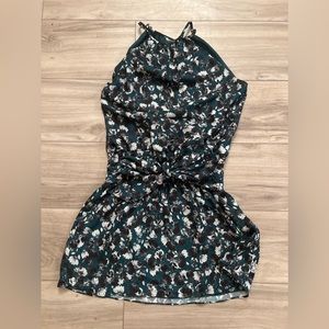 PARKER V NECK SMOCKED WAIST WITH TIE DRESS